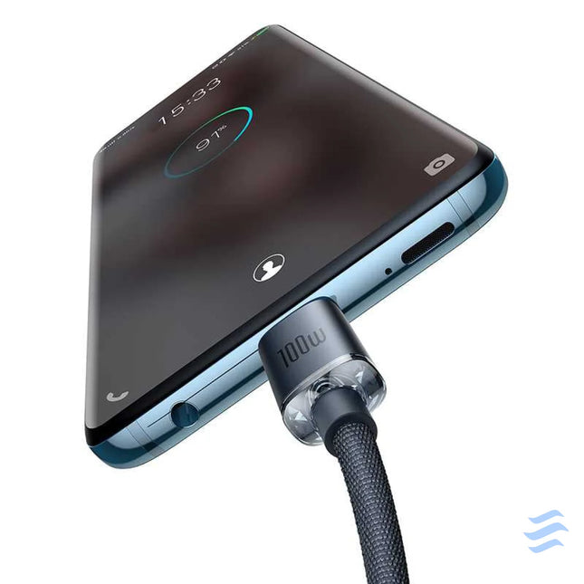 Baseus Crystal Shine cable USB C to USB C 100W 1.2m (black) USB C to USB C