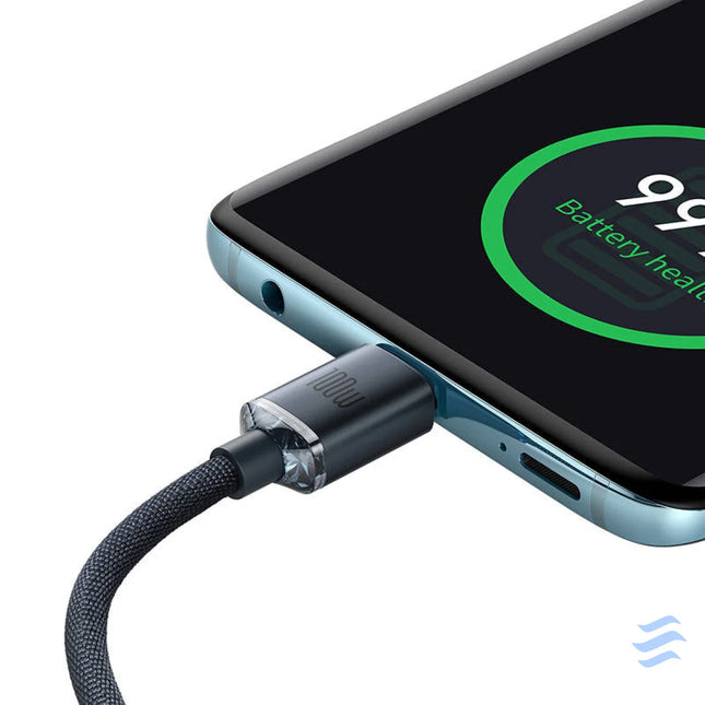 Baseus Crystal Shine cable USB C to USB C 100W 1.2m (black) USB C to USB C