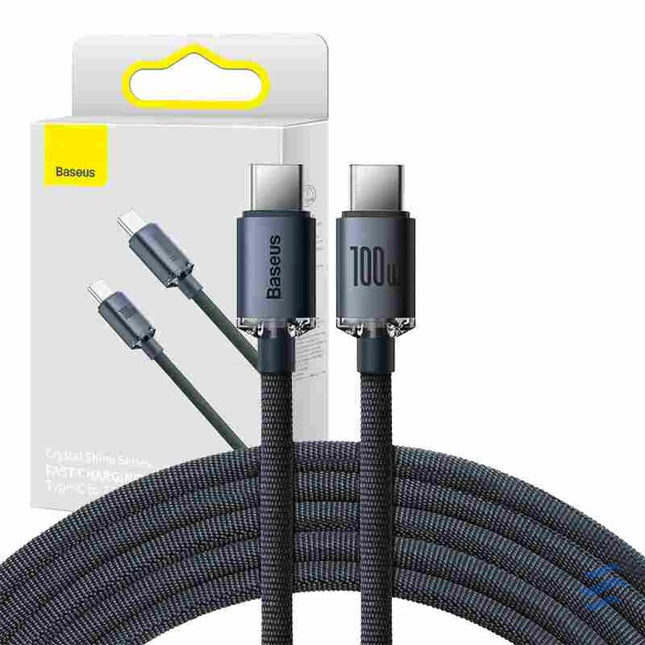 Baseus Crystal Shine cable USB C to USB C 100W 1.2m (black) USB C to USB C