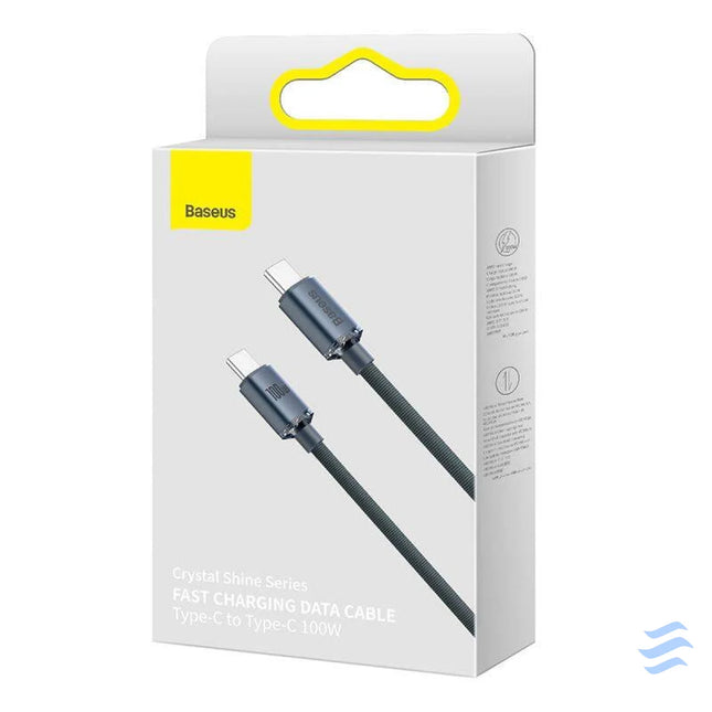Baseus Crystal Shine cable USB C to USB C 100W 1.2m (black) USB C to USB C