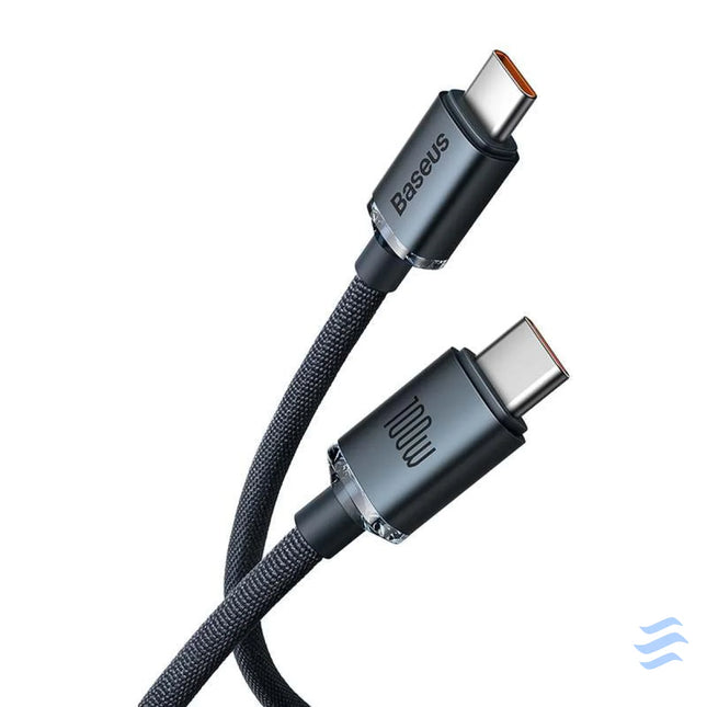 Baseus Crystal Shine cable USB C to USB C 100W 1.2m (black) USB C to USB C