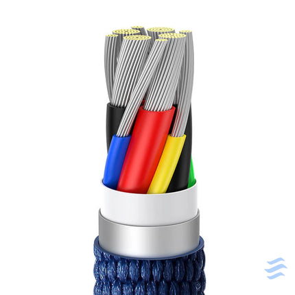 Baseus Crystal Shine cable USB C to USB C 100W 1.2m (blue) USB C to USB C