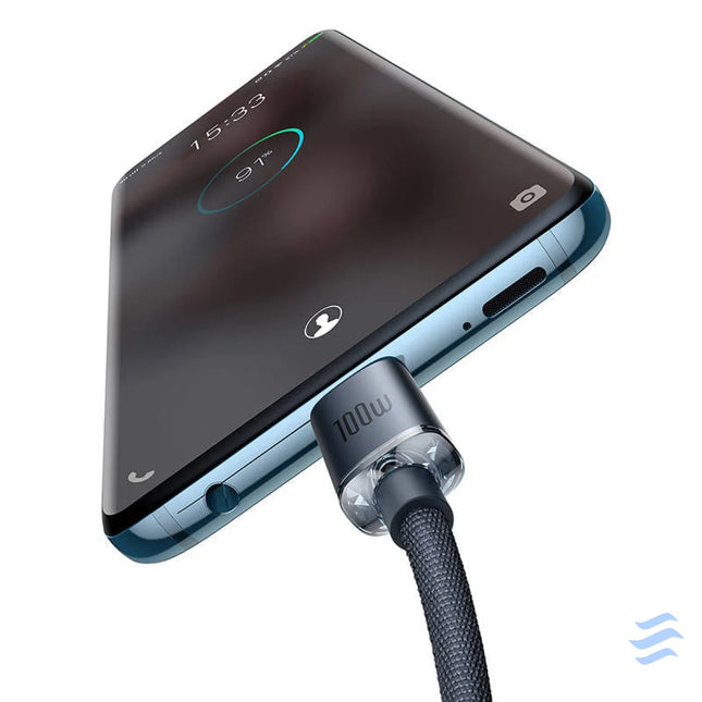 Baseus Crystal Shine cable USB C to USB C 100W 2m (black) USB C to USB C