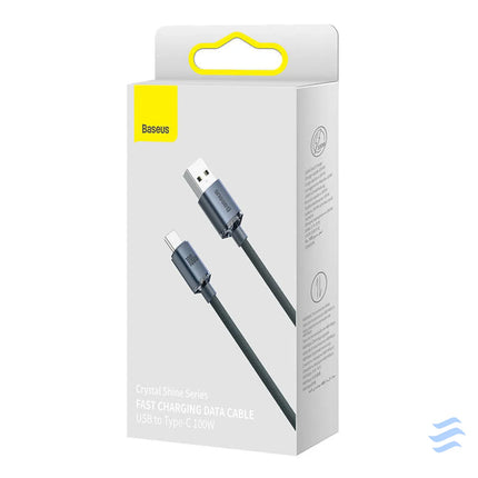 Baseus Crystal Shine cable USB to USB C 100W 1.2m (black) USB to USB C