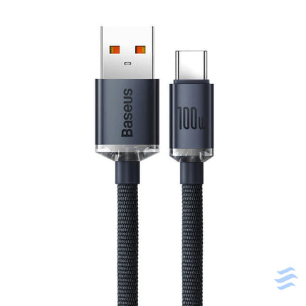Baseus Crystal Shine cable USB to USB C 100W 1.2m (black) USB to USB C