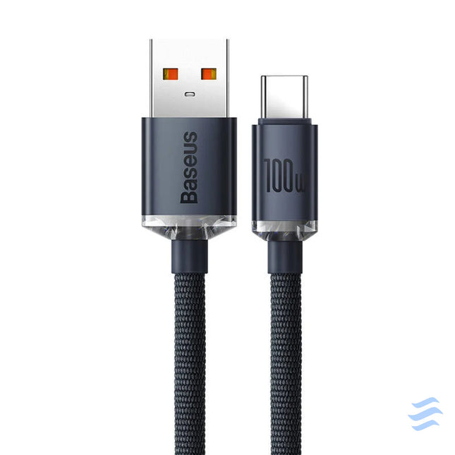 Baseus Crystal Shine cable USB to USB C 100W 2m (black) USB to USB C