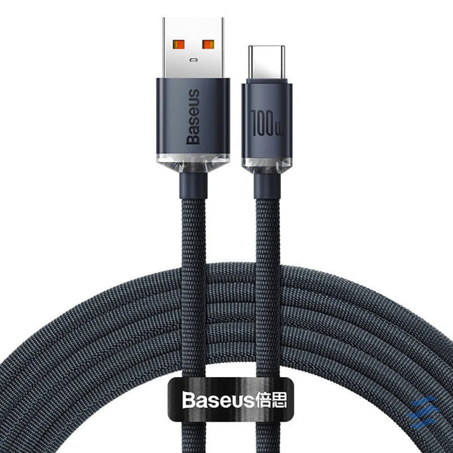 Baseus Crystal Shine cable USB to USB C 100W 2m (black) USB to USB C