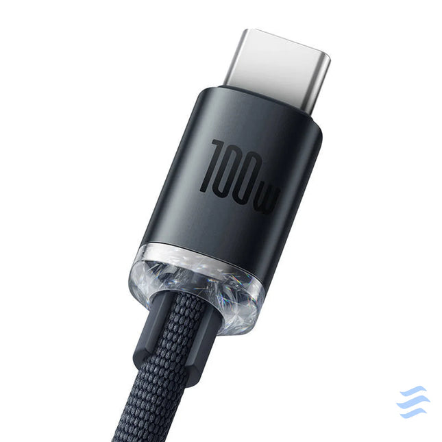 Baseus Crystal Shine cable USB to USB C 100W 2m (black) USB to USB C
