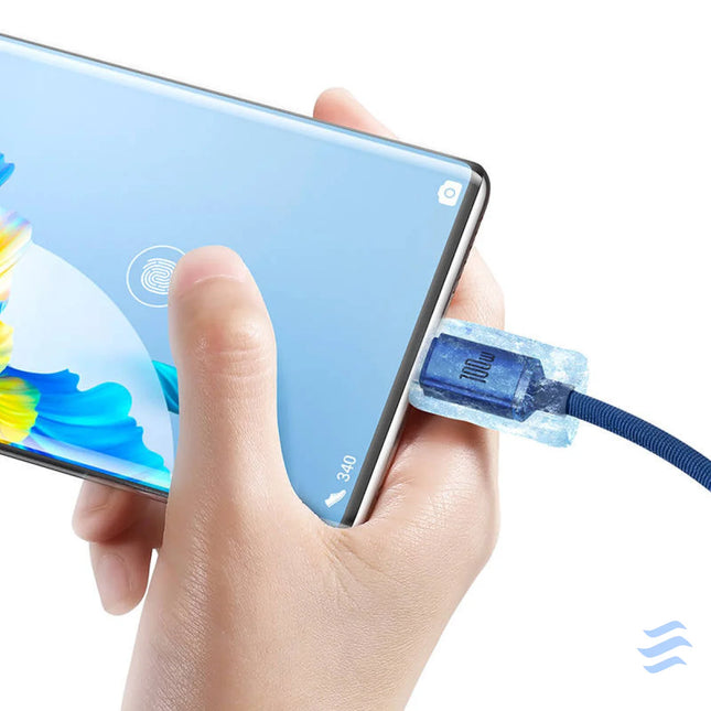 Baseus Crystal Shine cable USB to USB C 100W 2m (blue) USB to USB C