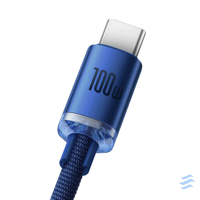 Baseus Crystal Shine cable USB to USB C 100W 2m (blue) USB to USB C