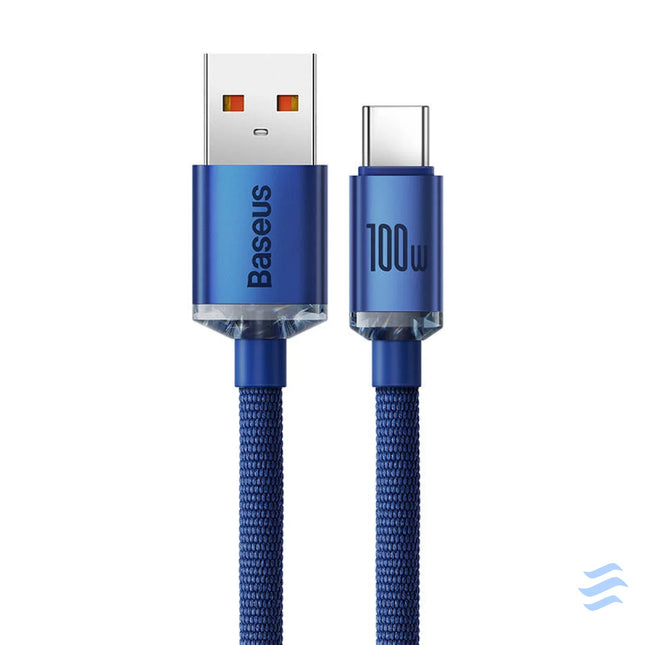 Baseus Crystal Shine cable USB to USB C 100W 2m (blue) USB to USB C