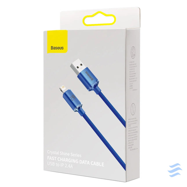 Baseus Crystal Shine cable USB to Lightning 2.4A 1.2m (blue) USB to Lightning