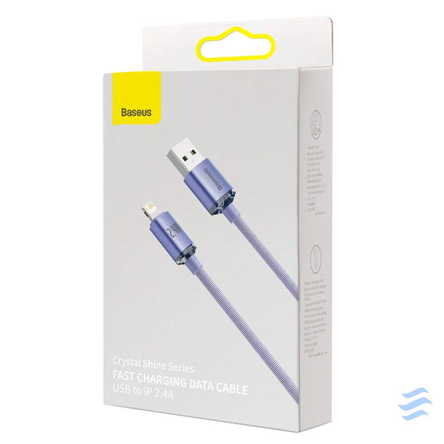 Baseus Crystal Shine cable USB to Lightning 2.4A 1.2m (purple) USB to Lightning