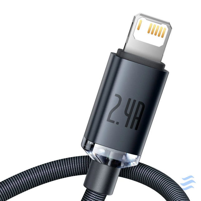 Baseus Crystal Shine cable USB to Lightning 2.4A 2m (black) USB to Lightning