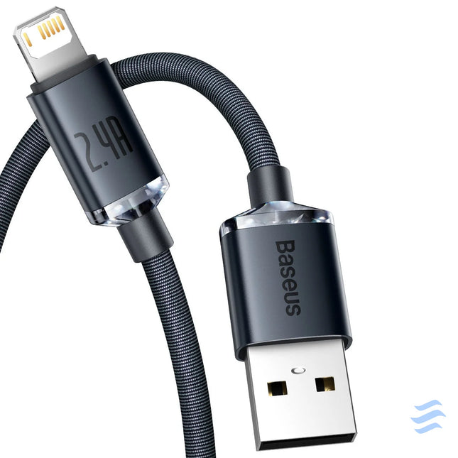 Baseus Crystal Shine cable USB to Lightning 2.4A 2m (black) USB to Lightning