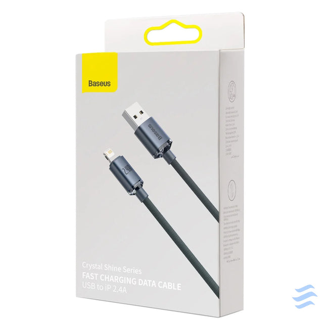 Baseus Crystal Shine cable USB to Lightning 2.4A 2m (black) USB to Lightning