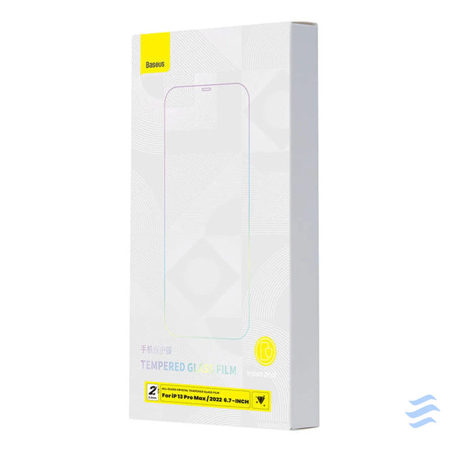 Baseus Crystal Tempered Glass 0.3mm for iPhone 14 Plus/13 Pro Max (2pcs) For smartphones