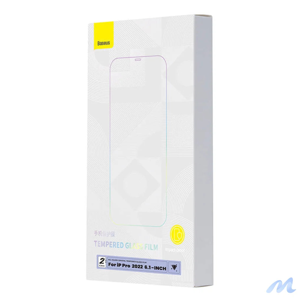 Baseus Crystal Tempered Glass 0.3mm for iPhone 14 Pro (2pcs)