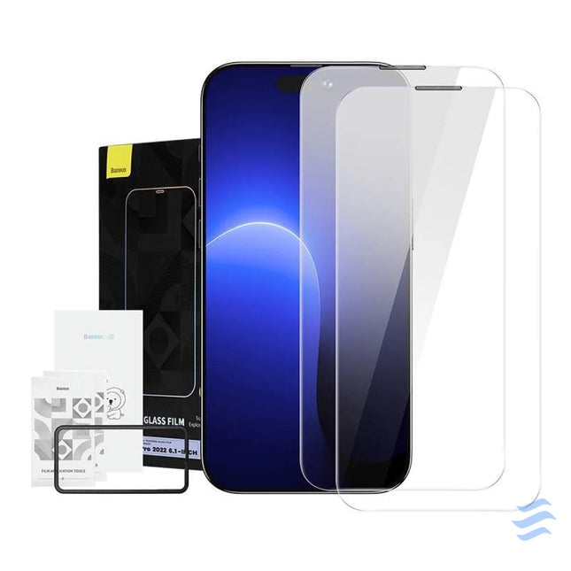 Baseus Crystal Tempered Glass Dust proof 0.3mm for iPhone 14 Pro (2pcs) For smartphones