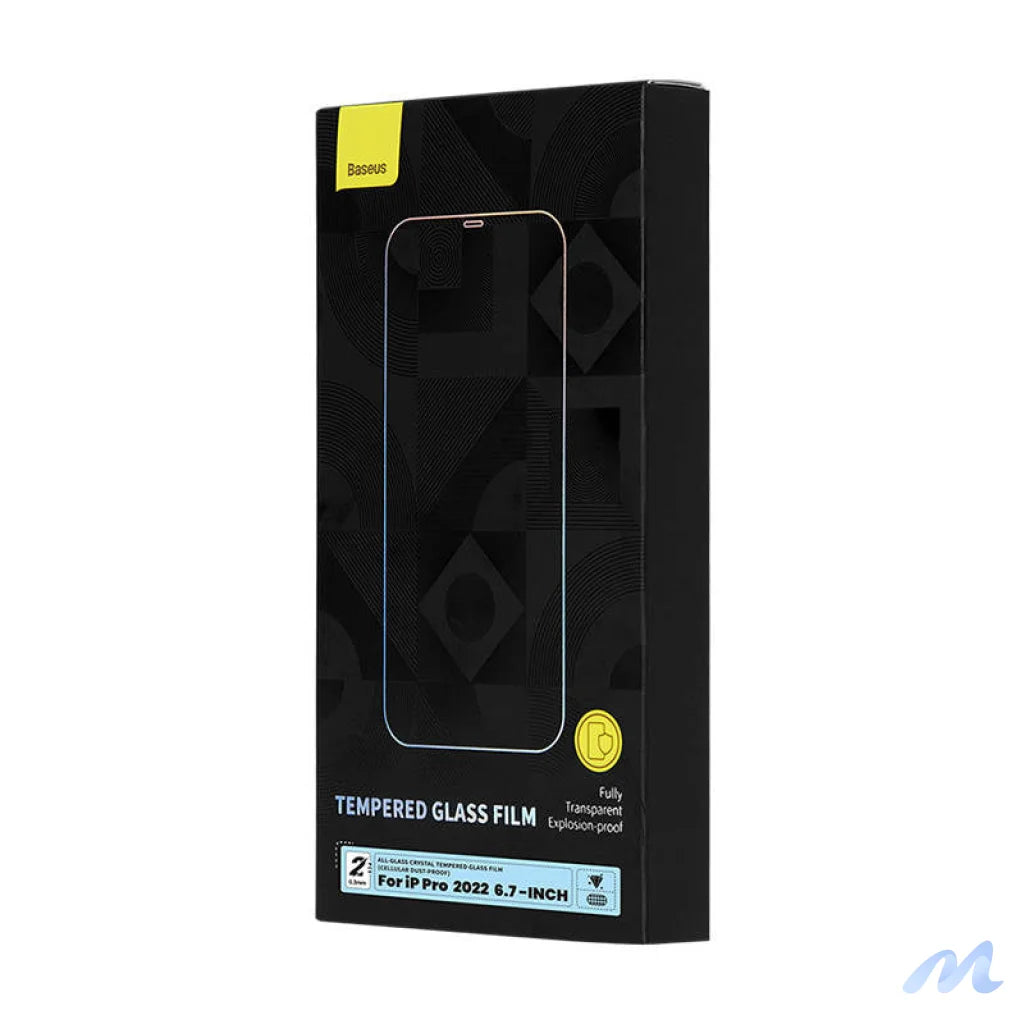 Baseus Crystal Tempered Glass Dust-proof 0.3mm for iPhone 14 Pro Max (2pcs)