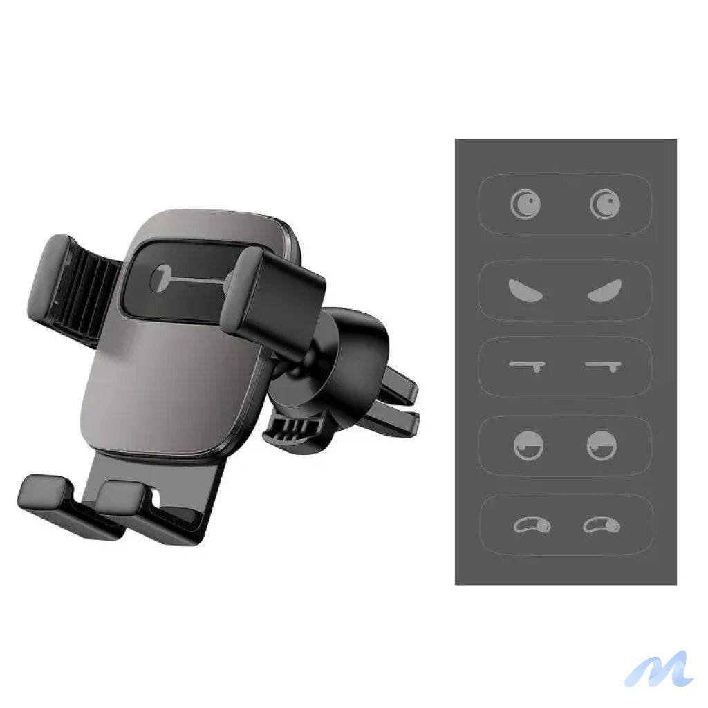 Baseus Cube Gravitational car holder on ventilation grid (Black)