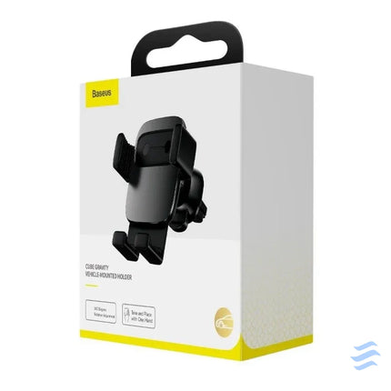 Baseus Cube Gravitational car holder on ventilation grid (Black) Phone holders