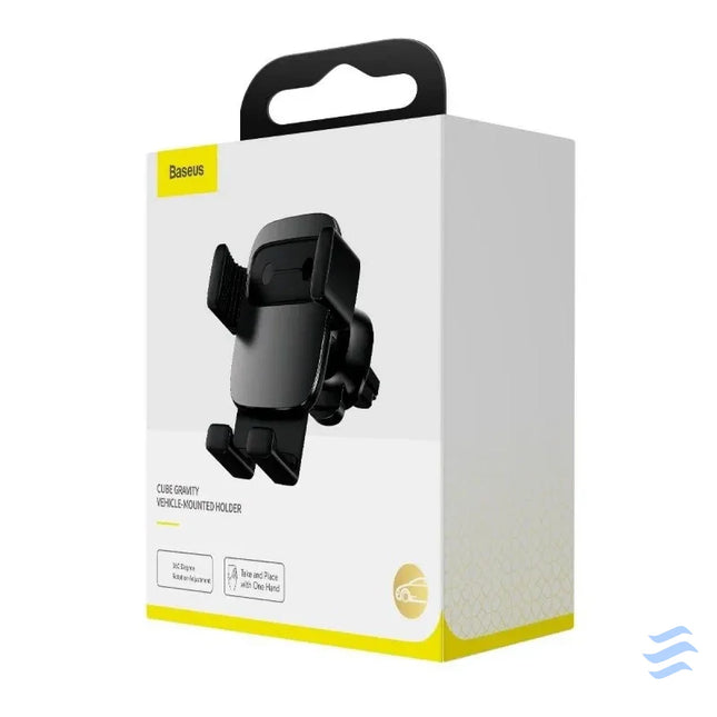 Baseus Cube Gravitational car holder on ventilation grid (Black) Phone holders