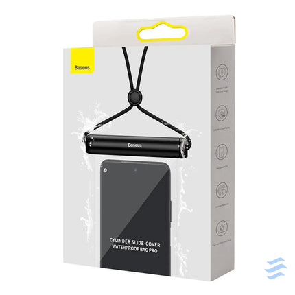 Baseus Cylinder Slide cover waterproof smartphone bag (black) Waterproof cases
