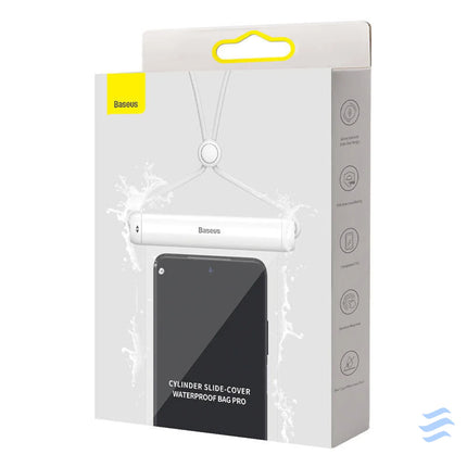 Baseus Cylinder Slide cover waterproof smartphone bag (white) Waterproof cases