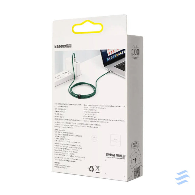 Baseus Display Cable USB C to USB C 100W 1m (green) USB C to USB C