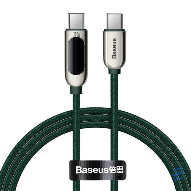 Baseus Display Cable USB C to USB C 100W 1m (green) USB C to USB C