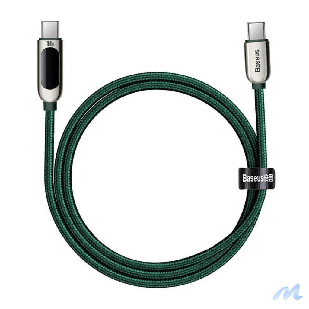 Baseus Display Cable USB-C to USB-C 100W 1m (green)