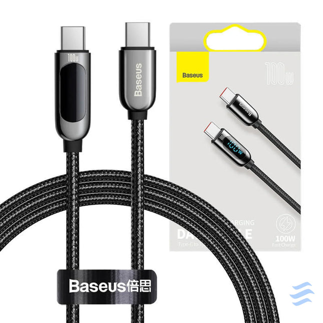 Baseus Display Cable USB C to Type C 100W 1m (black) USB C to USB C