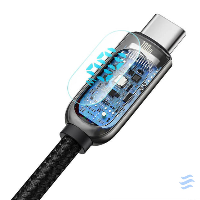Baseus Display Cable USB C to Type C 100W 1m (black) USB C to USB C