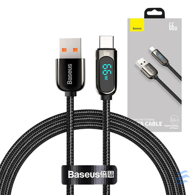 Baseus Display Cable USB to Type C 66W 1m (black) USB to USB C