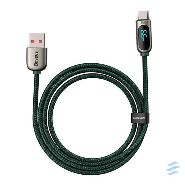 Baseus Display Cable USB to Type C 66W 1m (green) USB to USB C