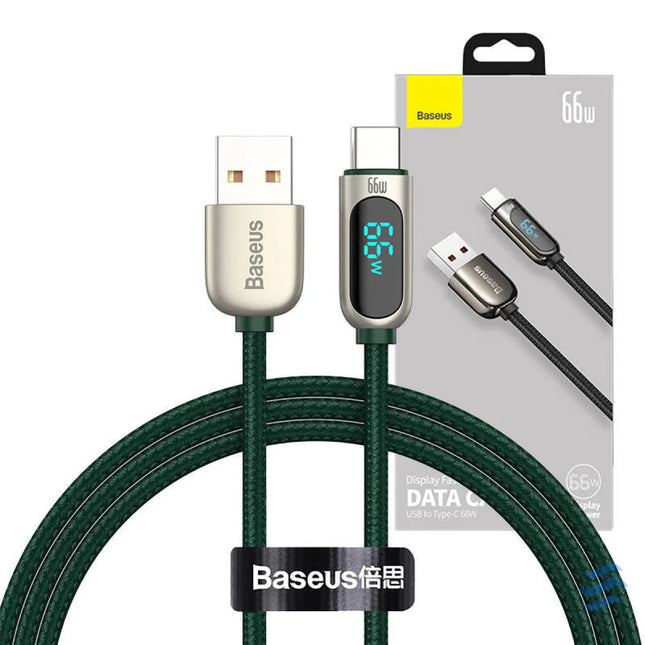 Baseus Display Cable USB to Type C 66W 1m (green) USB to USB C