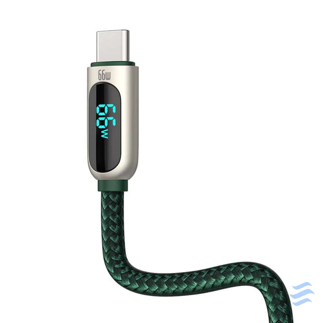 Baseus Display Cable USB to Type C 66W 1m (green) USB to USB C