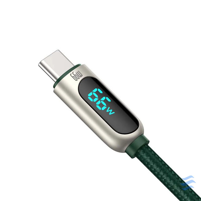 Baseus Display Cable USB to Type C 66W 2m (green) USB to USB C