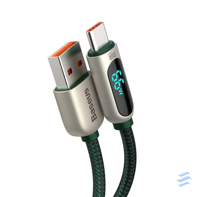 Baseus Display Cable USB to Type C 66W 2m (green) USB to USB C