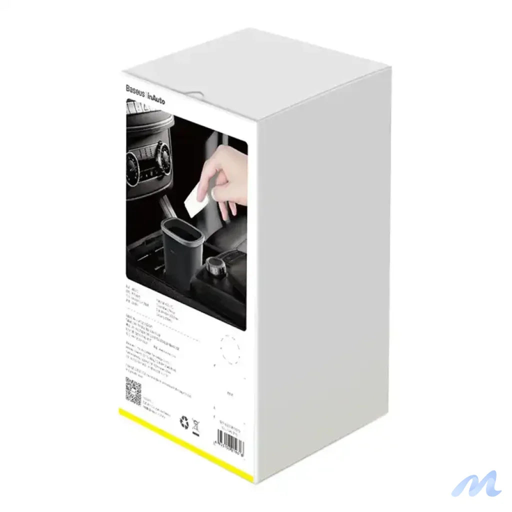 Baseus Dust-free Vehicle-mounted Trash Can（Trash Bag 3 roll/90）Black
