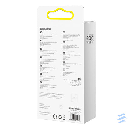 Baseus Dynamic cable USB to Lightning 2.4A 2m (White) USB to Lightning