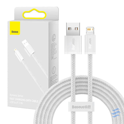 Baseus Dynamic cable USB to Lightning 2.4A 2m (White) USB to Lightning