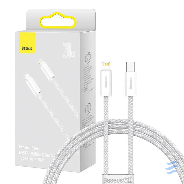 Baseus Dynamic USB C cable for Lightning 23W 1m (white) USB C to Lightning