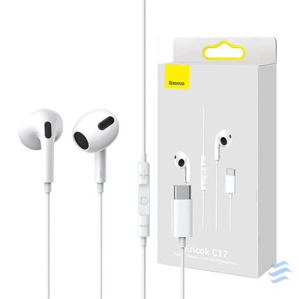 Baseus Encok C17 Earphones (white) Wired