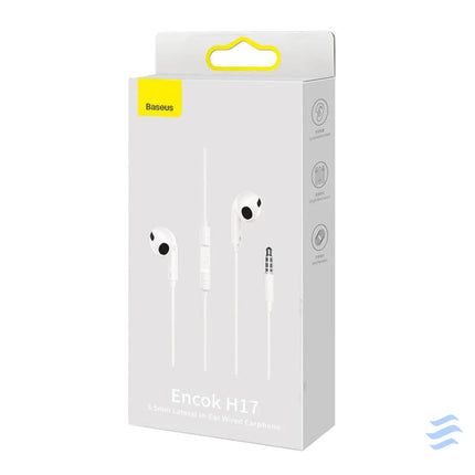 Baseus Encok H17 Earphones (white) Wired