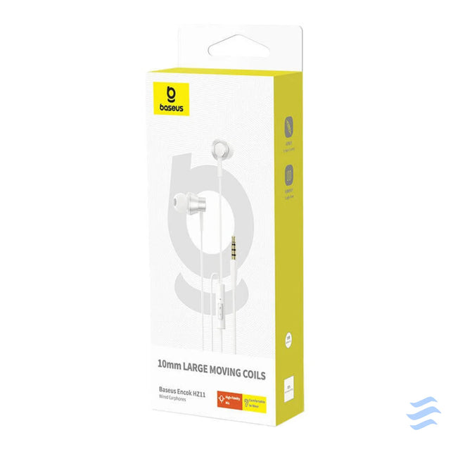 Baseus Encok HZ11 headphones white Wired