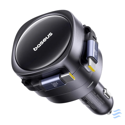 Baseus Enjoyment Max car charger with USB C + USB C cables 60W Black Car chargers