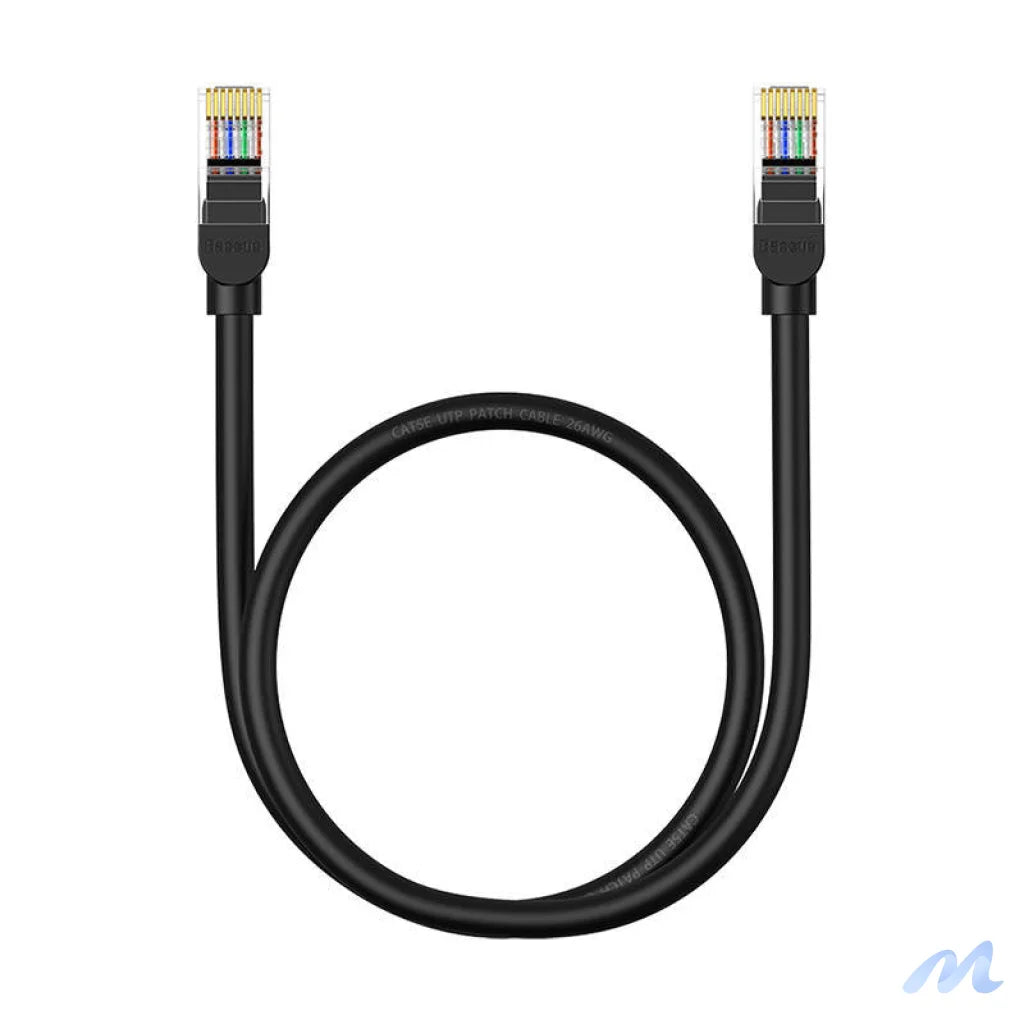Baseus Ethernet CAT5, 0,5m network cable (black)