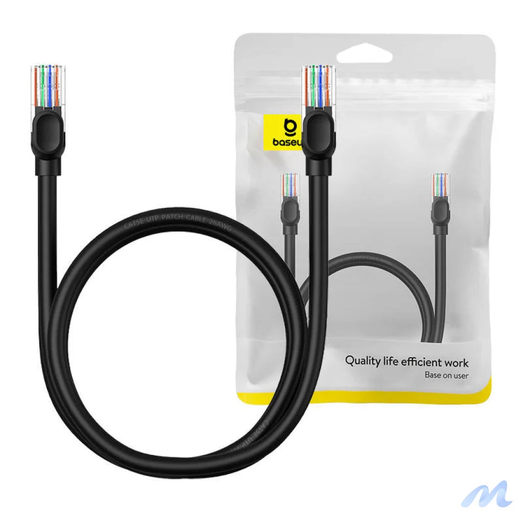 Baseus Ethernet CAT5, 1m network cable (black)